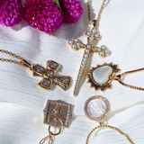 Sacred Pearl Heart Necklace