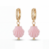 Conch Shell Earrings - Pink Conch