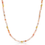 Bali Beaded Necklace - Pink Opal