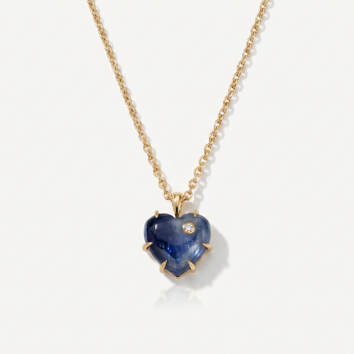 Joy Dravecky Lover Heart Necklace - Kyanite, front product view