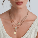 Bezel CZ Gold Cross Necklace