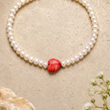 Red Spiny Oyster Pearl Bracelet