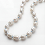Something Blue Silk Anklet