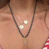 Key of Hope Paracord Necklace - ESPRESSO