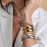 Mixed Metal Beaded Bracelet