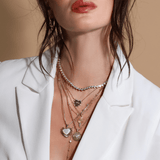 Heavenly Heart Tennis Necklace