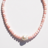 Pink Shell Baroque Pearl Necklace