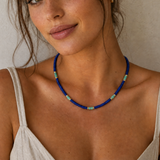 OPAL DRIFT NECKLACE - Azure and Green Opal