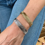 Lani Silver Chevron Bracelet