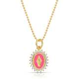 Mini Pink Lady Lourdes Necklace
