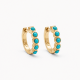 Francesca Stone Huggie - Turquoise