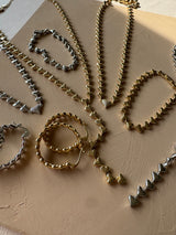 Mariah Gold Heart Lariat