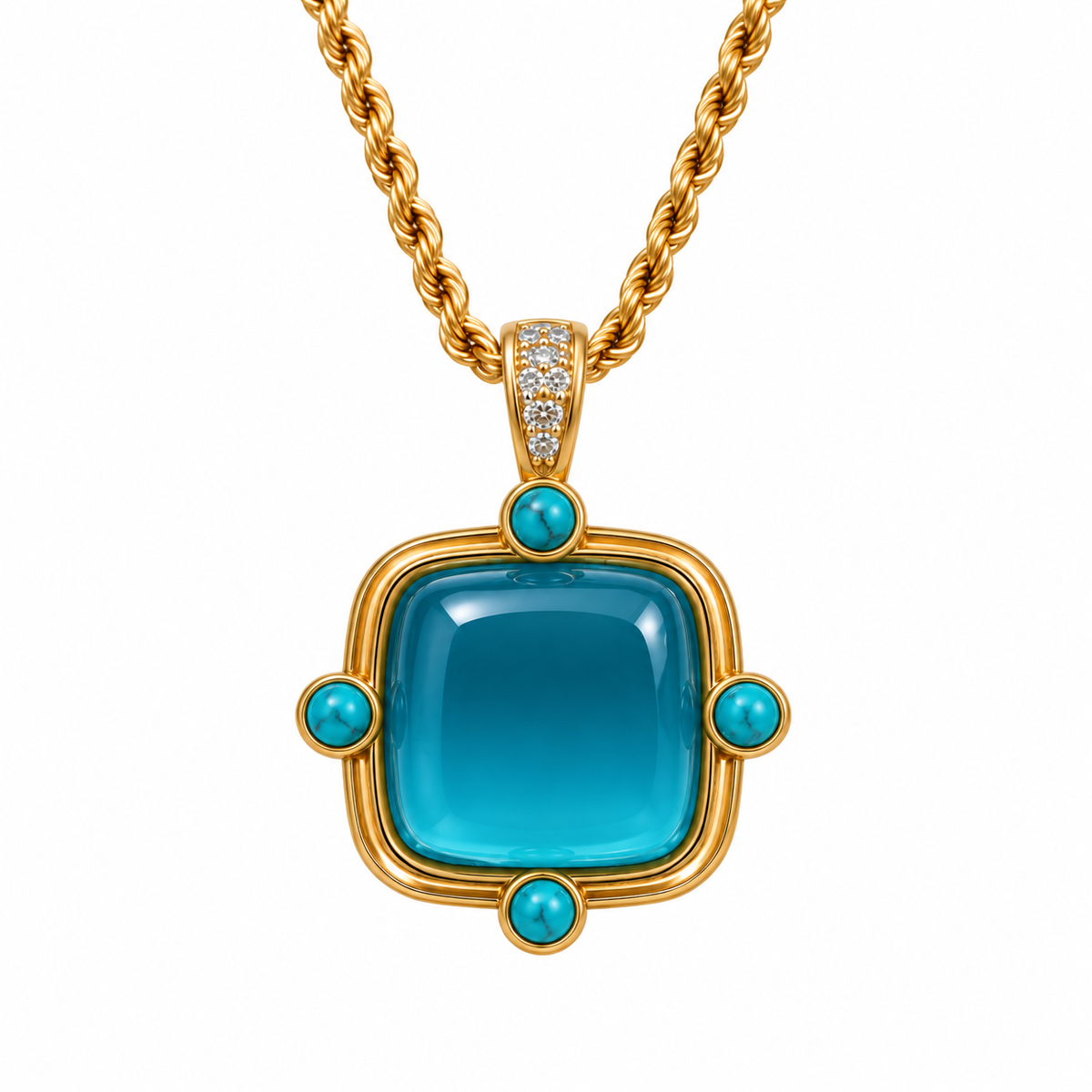 Sample Sale #162 - Bezel Stone Necklace
