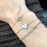 Mini Pave Heart Bracelet