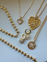 Mariah Gold Heart Bracelet