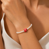 Red Spiny Oyster Pearl Bracelet