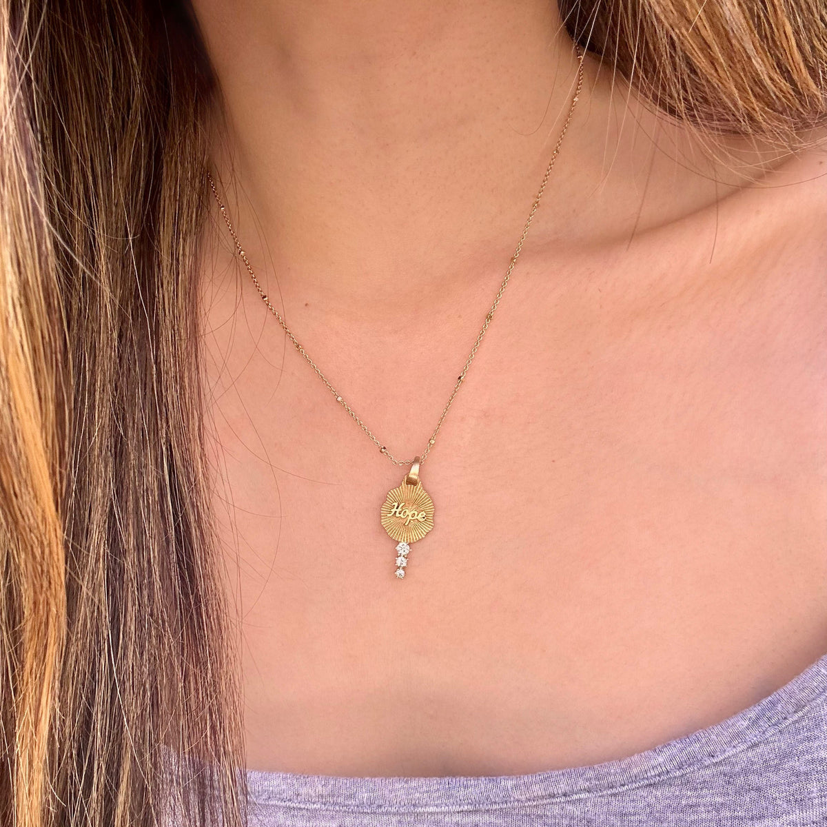 Key of Hope Necklace - Gold