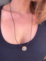 Claudia Adjustable Leather Necklace