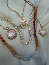 Heavenly Heart Tennis Necklace