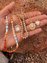 Heavenly Heart Tennis Necklace