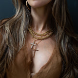 Queen's Cross Necklace - Silver