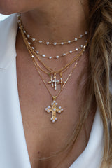 Bali Gold Cross Necklace