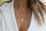 Bali Gold Cross Necklace