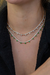 Boca Raton Shaker Tennis Necklace