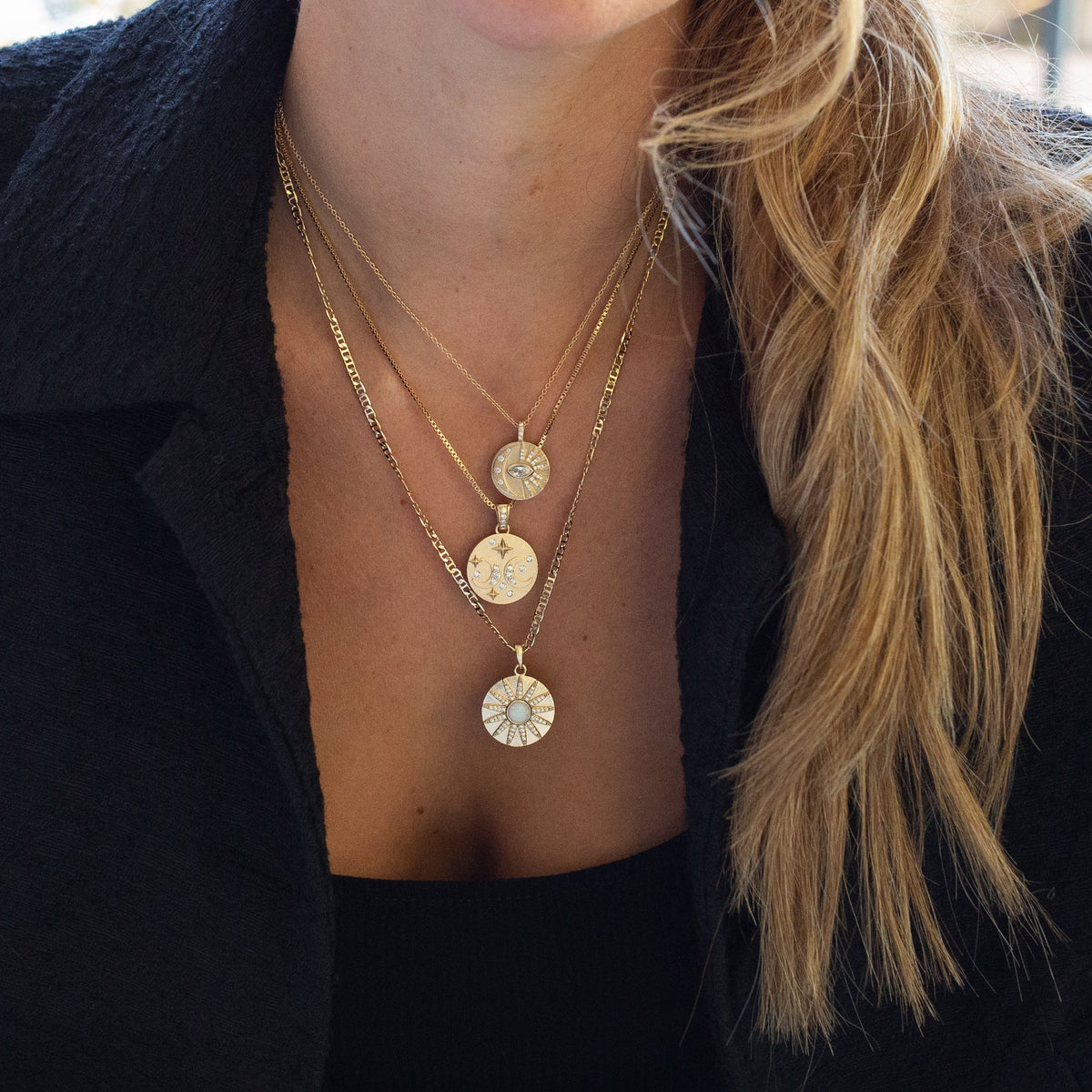 Stargazer Necklace - Opal