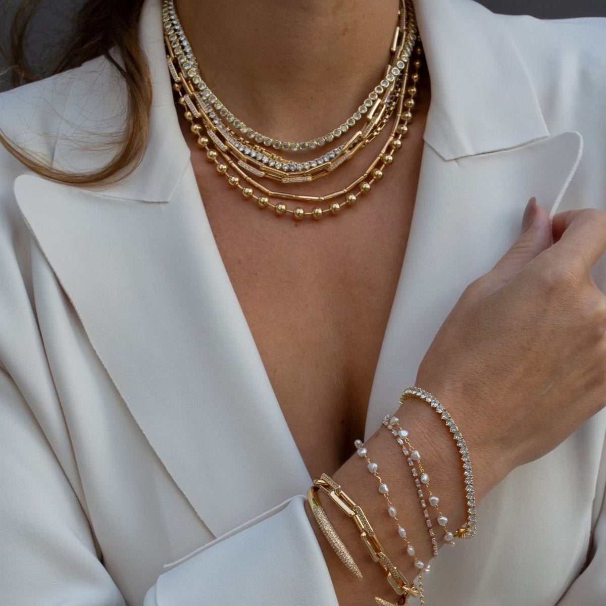 Palm Beach Pave Link Bracelet