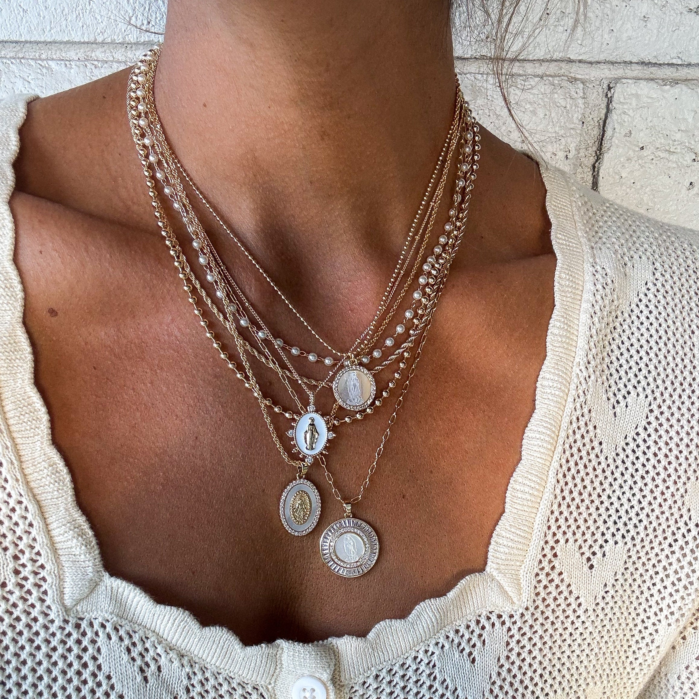 Holy Mother Mary Necklace | Joy Dravecky Jewelry