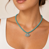 Turquoise and Aquamarine Beaded Necklace