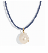 Treasured Iolite Pearl Necklace