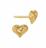 Gold-filled Puffy heart Stud