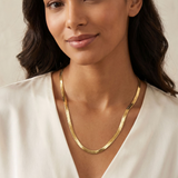 Vintage Italian Herringbone Necklace
