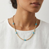 Americana Beaded Necklace - Turquoise