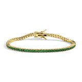 She's A Gem Tennis Bracelet - EMERALD