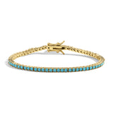 She's A Gem Tennis Bracelet - TURQUOISE