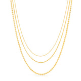 Ball Bead Trio Necklace