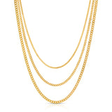 Rayna Cuban Link Trio Necklace