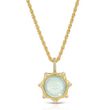 Solis Pendant Necklace in Clear Quartz