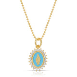 Mini Aqua Lady Lourdes Necklace