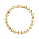 Mariah Gold Heart Bracelet