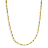 Bamboo Gold Pave Necklace