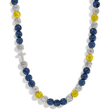 The "Let's Grow!" Necklace in Blue and Yellow