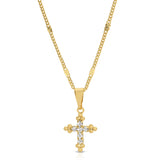 Bali Gold Cross Necklace