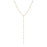 Bezel Gemstone Lariat