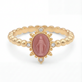 Lady Lourdes Ring - Pink Rose