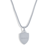 Silver Shield of Faith Necklace