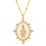 White Lady Lourdes Pendant